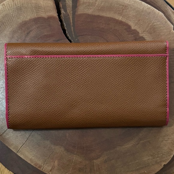 NEW COACH TRIFOLD WALLET IN EDGE PAINT CROSSGRAIN LEATHER WITH CARD/ID INSERT - Picture 3 of 13